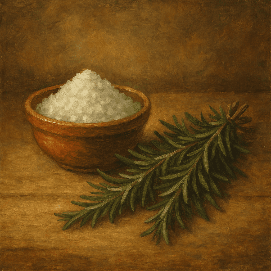 Rituel de purification corse au sel et au romarin